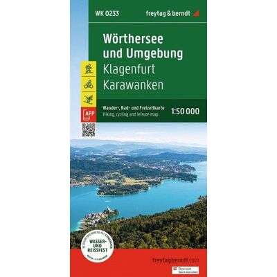 KOMPASS freytag und berndt freytag & berndt Wanderkarte WK 0233 Wörthersee und Umgebung, Klagenfurt - Karawanken 1:50.000 KOMPASS freytag und berndt freytag & berndt Wanderkarte WK 0233 Wörthersee und Umgebung, Klagenfurt - Karawanken 1:50.000
