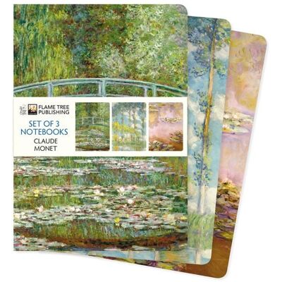 BrownTrout Dreier Set DIN-A5-Format-Notizbücher: Claude Monet BrownTrout Dreier Set DIN-A5-Format-Notizbücher: Claude Monet
