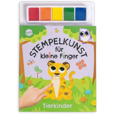 Arena Stempelkunst für kleine Finger. Tierkinder Arena Stempelkunst für kleine Finger. Tierkinder
