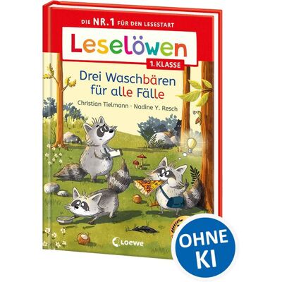 Loewe Leselöwen 1. Klasse - Drei Waschbären für alle Fälle Loewe Leselöwen 1. Klasse - Drei Waschbären für alle Fälle