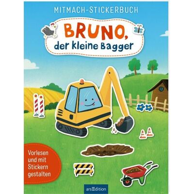 arsedition Mitmach-Stickerbuch – Bruno, der kleine Bagger arsedition Mitmach-Stickerbuch – Bruno, der kleine Bagger