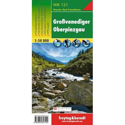 KOMPASS Freytag & Berndt freytag & berndt Wanderkarte WK 121 Großvenediger - Oberpinzgau 1:50.000 KOMPASS Freytag & Berndt freytag & berndt Wanderkarte WK 121 Großvenediger - Oberpinzgau 1:50.000