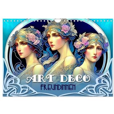 Art Deco Freundinnen (Wandkalender 2026 DIN A4 quer), CALVENDO Monatskalender Art Deco Freundinnen (Wandkalender 2026 DIN A4 quer), CALVENDO Monatskalender