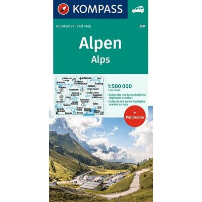 Kompass-Karten KOMPASS Autokarte KOMPASS Autokarte und Panoramakarte Alpen 1:500.000 Kompass-Karten KOMPASS Autokarte KOMPASS Autokarte und Panoramakarte Alpen 1:500.000