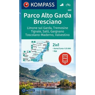 Kompass-Karten KOMPASS Wanderkarte 689 Parco Alto Garda, Bresciano, Limone sul Garda, Tremosine, Tignale, Salò, Gargnano, Toscolano Maderno, Valvestino 1:25.000 Kompass-Karten KOMPASS Wanderkarte 689 Parco Alto Garda, Bresciano, Limone sul Garda, Tremosine, Tignale, Salò, Gargnano, Toscolano Maderno, Valvestino 1:25.000
