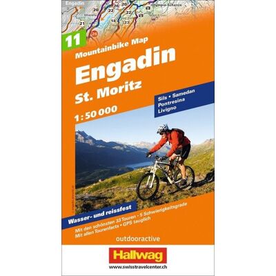 Hallwag MTB-Karte 11 Engadin - St. Moritz 1:50.000 Hallwag MTB-Karte 11 Engadin - St. Moritz 1:50.000