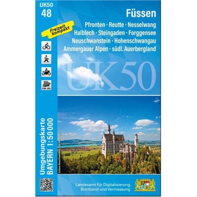 Landesamt für Digitalisierung, Breitband und Vermessung, Bayern UK50-48 Füssen (Umgebungskarte 1:50000) Landesamt für Digitalisierung, Breitband und Vermessung, Bayern UK50-48 Füssen (Umgebungskarte 1:50000)
