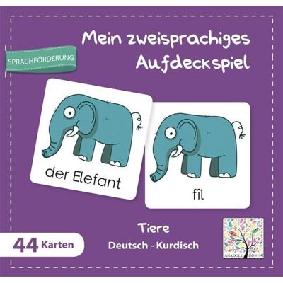 Schulbuchverlag Anadolu Mein zweisprachiges Aufdeckspiel, Tiere, Deutsch-Kurdisch (Kinderspiel) Schulbuchverlag Anadolu Mein zweisprachiges Aufdeckspiel, Tiere, Deutsch-Kurdisch (Kinderspiel)