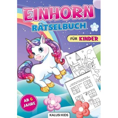 Bookmundo Einhorn Rätselbuch für Kinder ab 6 Jahre Bookmundo Einhorn Rätselbuch für Kinder ab 6 Jahre
