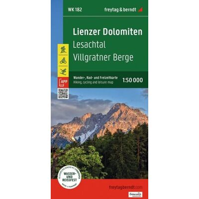 KOMPASS freytag und berndt Freytag & berndt Wanderkarte WK 182 Lienzer Dolomiten, Lesachtal - Villgratner Berge 1:50.000 KOMPASS freytag und berndt Freytag & berndt Wanderkarte WK 182 Lienzer Dolomiten, Lesachtal - Villgratner Berge 1:50.000