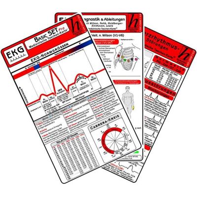 Hawelka, Uwe EKG Basic Set - PRO (3er Set) 2025 - Medizinische Taschen-Karte Hawelka, Uwe EKG Basic Set - PRO (3er Set) 2025 - Medizinische Taschen-Karte