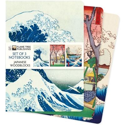 BrownTrout Dreier Set DIN-A5-Format-Notizbücher: Japanische Holzschnitte BrownTrout Dreier Set DIN-A5-Format-Notizbücher: Japanische Holzschnitte