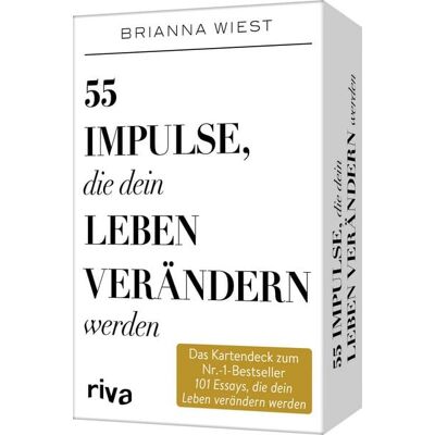 Riva 55 Impulse, die dein Leben verändern werden – Das Kartendeck zum Nr.-1-Bestseller 101 Essays, die dein Leben verändern werden Riva 55 Impulse, die dein Leben verändern werden – Das Kartendeck zum Nr.-1-Bestseller 101 Essays, die dein Leben verändern werden