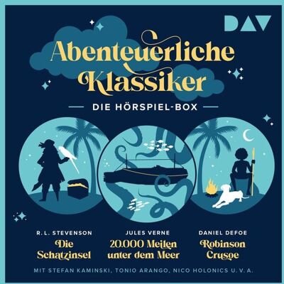 Der Audio Verlag Abenteuerliche Klassiker – Die Hörspiel-Box. Die Schatzinsel, 20.000 Meilen unter dem Meer, Robinson Crusoe Der Audio Verlag Abenteuerliche Klassiker – Die Hörspiel-Box. Die Schatzinsel, 20.000 Meilen unter dem Meer, Robinson Crusoe