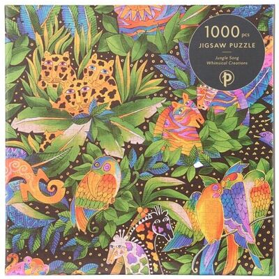 Paperblanks Ltd. Jungle Song 1000 Piece Jigsaw Puzzle, Laurel Burch Collection by Paperblanks (Whimsical Creations) Paperblanks Ltd. Jungle Song 1000 Piece Jigsaw Puzzle, Laurel Burch Collection by Paperblanks (Whimsical Creations)