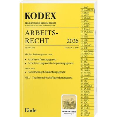 Linde KODEX Arbeitsrecht 2026 Linde KODEX Arbeitsrecht 2026