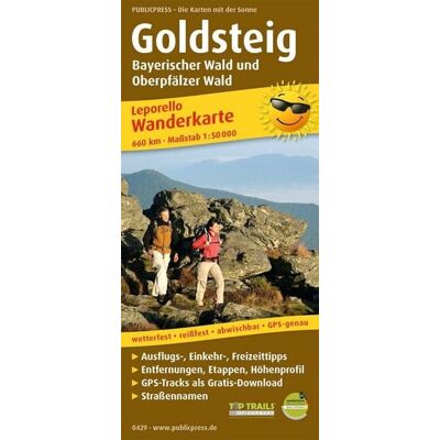 KOMPASS freytag und berndt Wanderkarte Goldsteig, Bayerischer Wald und Oberpfälzer Wald 1 : 50 000 KOMPASS freytag und berndt Wanderkarte Goldsteig, Bayerischer Wald und Oberpfälzer Wald 1 : 50 000