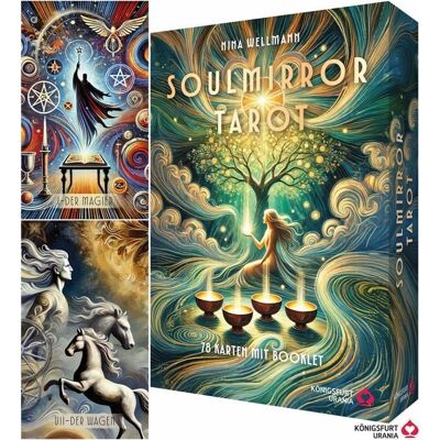 Königsfurt-urania Soulmirror Tarot - 78 Karten mit Buch - (Soul Path, sensitive Tarotkarten) Königsfurt-urania Soulmirror Tarot - 78 Karten mit Buch - (Soul Path, sensitive Tarotkarten)