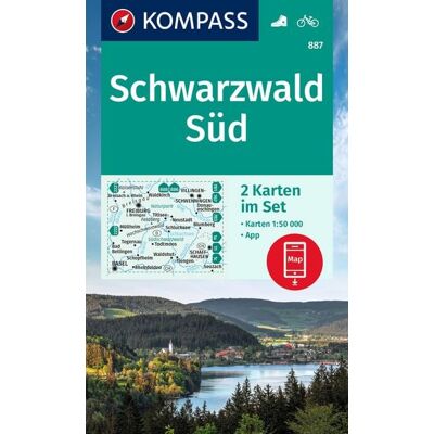 Kompass-Karten KOMPASS Wanderkarten-Set 887 Schwarzwald Süd (2 Karten) 1:50.000 Kompass-Karten KOMPASS Wanderkarten-Set 887 Schwarzwald Süd (2 Karten) 1:50.000