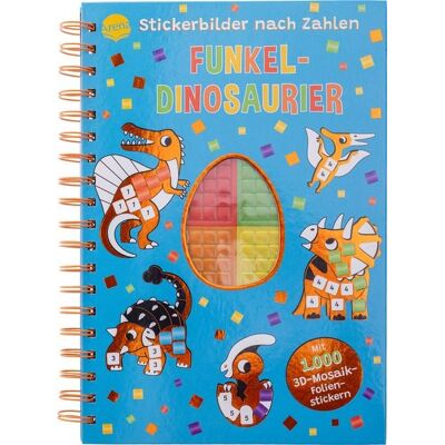 Arena Stickerbilder nach Zahlen. Funkel-Dinosaurier (Mit 1.000 3D-Mosaik-Folienstickern) Arena Stickerbilder nach Zahlen. Funkel-Dinosaurier (Mit 1.000 3D-Mosaik-Folienstickern)