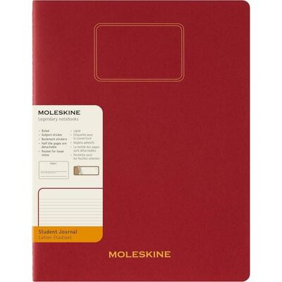 Moleskine Student Cahier, XXL, liniert, Kartoneinband, Rot Moleskine Student Cahier, XXL, liniert, Kartoneinband, Rot