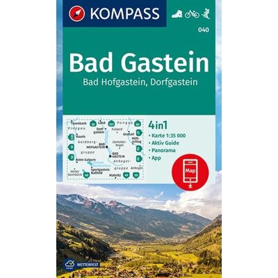 Kompass-Karten KOMPASS Wanderkarte 040 Bad Gastein, Bad Hofgastein, Dorfgastein 1:35.000 Kompass-Karten KOMPASS Wanderkarte 040 Bad Gastein, Bad Hofgastein, Dorfgastein 1:35.000
