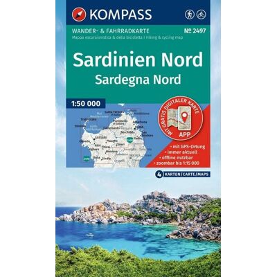 KOMPASS Freytag & Berndt KOMPASS Wanderkarten-Set 2497 Sardinien Nord / Sardegna Nord (4 Karten) 1:50.000 KOMPASS Freytag & Berndt KOMPASS Wanderkarten-Set 2497 Sardinien Nord / Sardegna Nord (4 Karten) 1:50.000