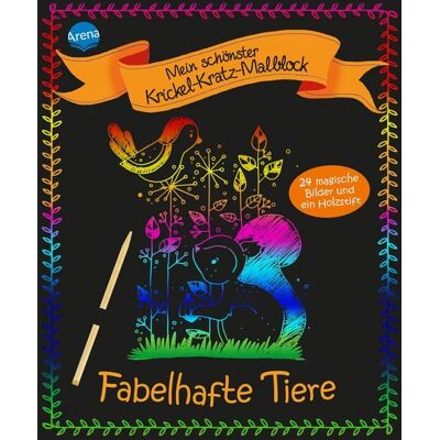 Arena Mein schönster Krickel-Kratz-Malblock. Fabelhafte Tiere Arena Mein schönster Krickel-Kratz-Malblock. Fabelhafte Tiere