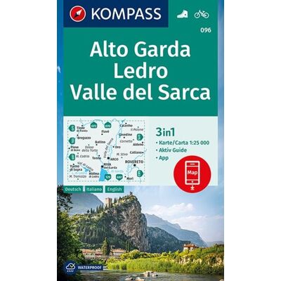 Kompass-Karten KOMPASS Wanderkarte 096 Alto Garda, Ledro, Valle del Sarca 1:25.000 Kompass-Karten KOMPASS Wanderkarte 096 Alto Garda, Ledro, Valle del Sarca 1:25.000