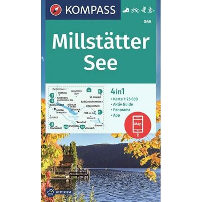 Kompass-Karten KOMPASS Wanderkarte 066 Millstätter See 1:25.000 Kompass-Karten KOMPASS Wanderkarte 066 Millstätter See 1:25.000