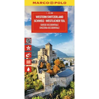 MairDuMont MARCO POLO Reisekarte Schweiz 01 Westlicher Teil 1:225.000 MairDuMont MARCO POLO Reisekarte Schweiz 01 Westlicher Teil 1:225.000
