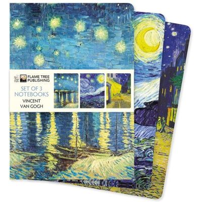 BrownTrout Dreier Set DIN-A5-Format-Notizbücher: Vincent van Gogh BrownTrout Dreier Set DIN-A5-Format-Notizbücher: Vincent van Gogh
