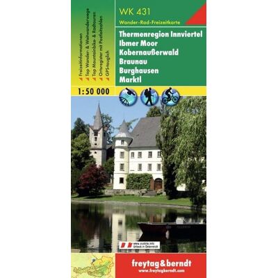 KOMPASS freytag und berndt freytag & berndt Wanderkarte WK 431 Thermenregion Innviertel - Ibmer Moor - Kobernaußerwald - Braunau - Burghausen - Marktl 1:50.000 KOMPASS freytag und berndt freytag & berndt Wanderkarte WK 431 Thermenregion Innviertel - Ibmer Moor - Kobernaußerwald - Braunau - Burghausen - Marktl 1:50.000