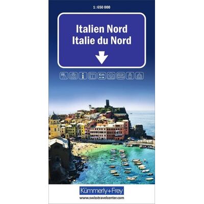 Kümmerly+Frey Strassenkarte Italien Nord 1:650.000 Kümmerly+Frey Strassenkarte Italien Nord 1:650.000