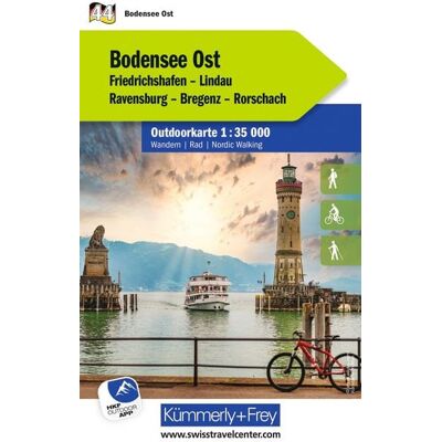 Kümmerly+Frey Outdoorkarte Deutschland 44 Bodensee Ost 1:35.000 Kümmerly+Frey Outdoorkarte Deutschland 44 Bodensee Ost 1:35.000