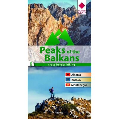 HUBER Wanderkarte Peaks of the Balkans 1: 60 000 HUBER Wanderkarte Peaks of the Balkans 1: 60 000