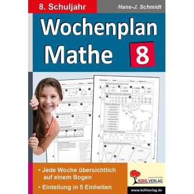 Kohl-Verlag eBooks Wochenplan Mathe / Klasse 8 Kohl-Verlag eBooks Wochenplan Mathe / Klasse 8