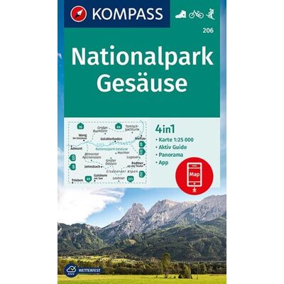 Kompass-Karten KOMPASS Wanderkarte 206 Nationalpark Gesäuse 1:25.000 Kompass-Karten KOMPASS Wanderkarte 206 Nationalpark Gesäuse 1:25.000