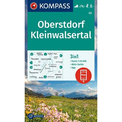 Kompass-Karten KOMPASS Wanderkarte 03 Oberstdorf, Kleinwalsertal 1:25.000 Kompass-Karten KOMPASS Wanderkarte 03 Oberstdorf, Kleinwalsertal 1:25.000