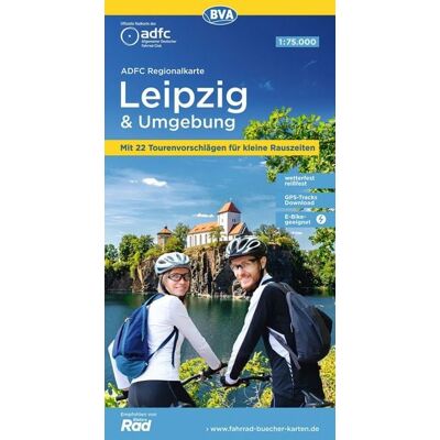 Kompass-Karten BVA ADFC Regionalkarte Leipzig und Umgebung 1:75.000 Kompass-Karten BVA ADFC Regionalkarte Leipzig und Umgebung 1:75.000