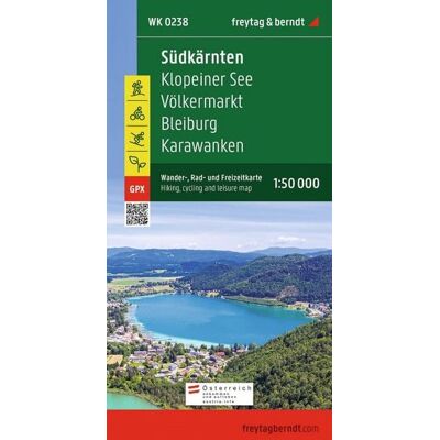 KOMPASS freytag und berndt Freytag & berndt Wanderkarte WK 0238 Südkärnten, Klopeiner See - Völkermarkt - Bleiburg - Karawanken 1:50.000 KOMPASS freytag und berndt Freytag & berndt Wanderkarte WK 0238 Südkärnten, Klopeiner See - Völkermarkt - Bleiburg - Karawanken 1:50.000