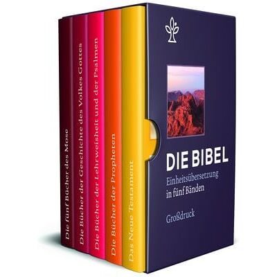 Katholische Bibelanstalt Die Bibel. Einheitsübersetzung der Heiligen Schrift. Gesamtausgabe / Bibel in 5 Einzelbüchern in Geschenkkassette, Großdruck Katholische Bibelanstalt Die Bibel. Einheitsübersetzung der Heiligen Schrift. Gesamtausgabe / Bibel in 5 Einzelbüchern in Geschenkkassette, Großdruck