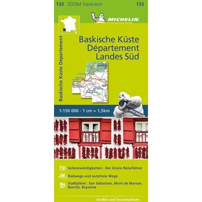 Michelin Baskische Küste - Das Departement Landes Süd Michelin Baskische Küste - Das Departement Landes Süd