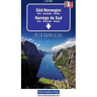 Kümmerly+Frey Regional-Strassenkarte 1 Süd-Norwegen 1:325.000 Kümmerly+Frey Regional-Strassenkarte 1 Süd-Norwegen 1:325.000
