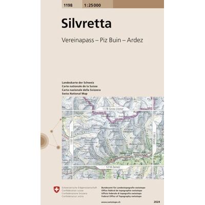 Swisstopo 1198 Silvretta Swisstopo 1198 Silvretta