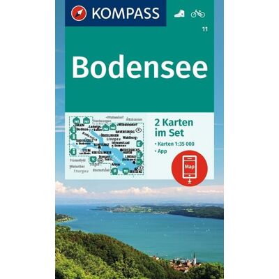 Kompass-Karten KOMPASS Wanderkarten-Set 11 Bodensee (2 Karten) 1:35.000 Kompass-Karten KOMPASS Wanderkarten-Set 11 Bodensee (2 Karten) 1:35.000