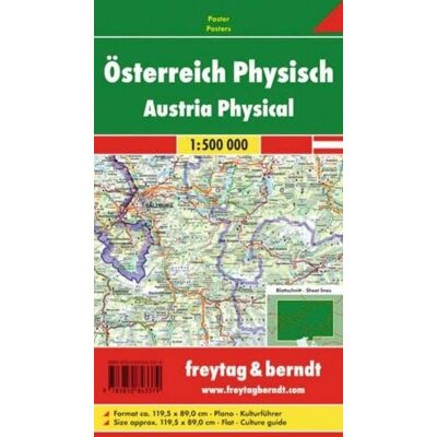 KOMPASS freytag und berndt freytag & berndt Poster Österreich 1:500.000 KOMPASS freytag und berndt freytag & berndt Poster Österreich 1:500.000