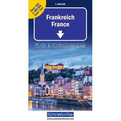 Kümmerly+Frey Strassenkarte Frankreich Nord+Süd 1:600.000 Kümmerly+Frey Strassenkarte Frankreich Nord+Süd 1:600.000