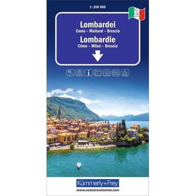 Kümmerly+Frey Regional-Strassenkarte 2 Lombardei 1:200.000 Kümmerly+Frey Regional-Strassenkarte 2 Lombardei 1:200.000