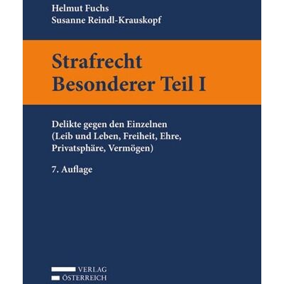 Verlag Österreich Strafrecht Besonderer Teil I Verlag Österreich Strafrecht Besonderer Teil I